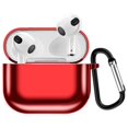 thumbnail image 1 of for AirPods 3rd Gen Case with Keychain, Plating TPU Stylish Portable Durable Lightweight Holder Water/Scratch Resistant Soft Protective Cover for Apple AirPods 3rd Generation 2021, Green, 1 of 4