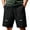 Black, variant on Men's Stretch Quick Dry Cooling Hiking Shorts 9" Drawstring Elastic Waist Outdoor Work Athletic Shorts with Pockets Blue