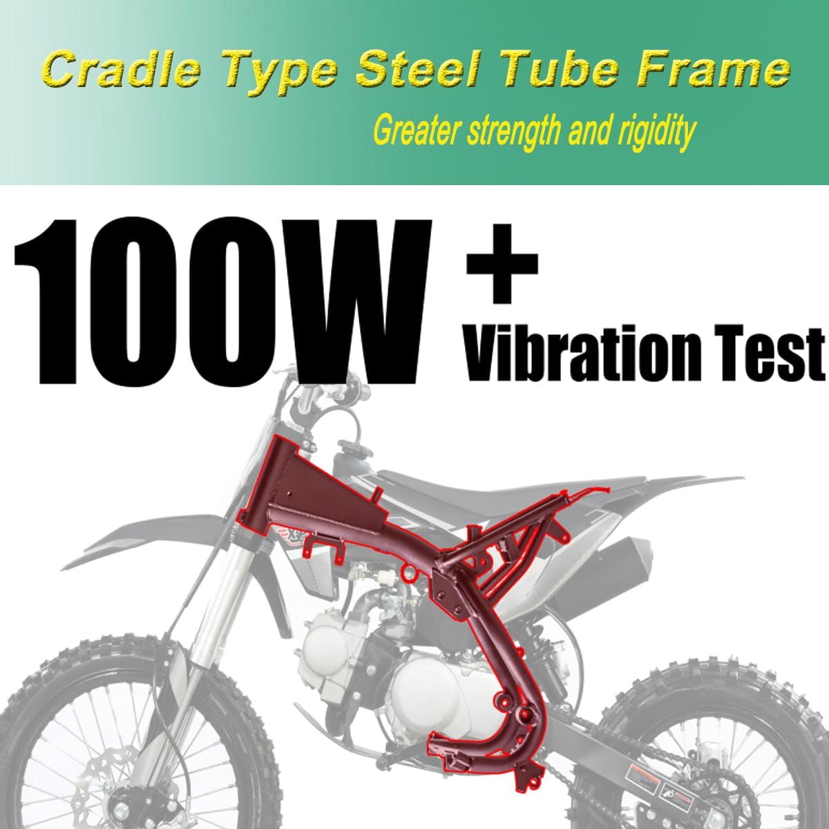 X-Pro Brand New 110cc Dirt Bike Pit Bike, with Semi-Automatic Transmission, Kick Start, Big 14"/12" Tires!