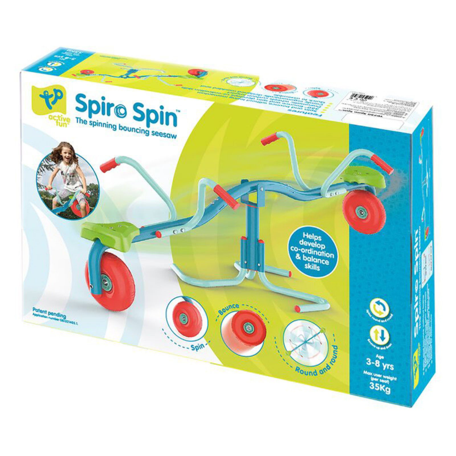 Renewed Spiro Spin Teeter Totter Bounces & Spins 360° 