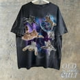 thumbnail image 5 of Cats Floating In Galaxy Vintage 90s T-Shirt, Retro Funny Cat Unisex Tshirt,, Funny Cat Meme Shirt, Kitten Lovers Tee, Trippy Graphic Shirt, 5 of 5