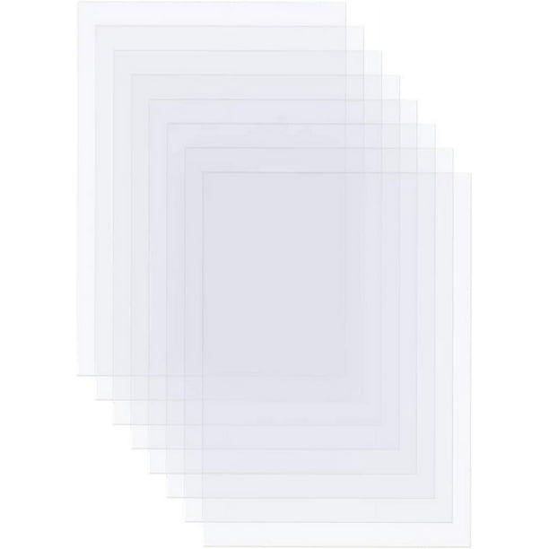 30 hojas de película de transferencia PET transparente e impermeable de 8,3 x 11,5 pulgadas (tamaño A4) para impresión de inyección de tinta y serigrafía.