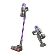 JASHEN V16 350W Cordless Stick Vacuum Cleaner, Cordless Stick Vacuum with LED Panel, Stick Vacuum Cleaner for Hardwood Floors,Carpet/Rug,Pet Hair,Purple