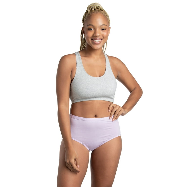 Fruit of The Loom Women's Underwear Cotton Mesh - Brief (6 Pack) Size 4kkf  for sale online