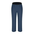 thumbnail image 4 of Dagegui Mens Casual Pants Baggy Elastic Waist Long Pant Lightweight Outdoor Wide Leg Pant with Pockets Navy XXL, 4 of 7