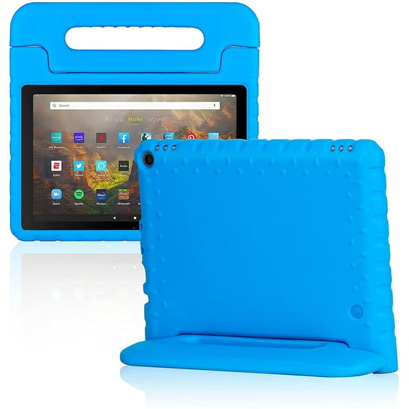 Golden Sheeps Kid Friendly Case Compatible for All-New Fire HD 10 Tablet (11th Gen,2021 Release),Fire HD 10 Plus 2021 Shockproof Ultra Light Weight Convertible Handle Stand Cover (Blue)