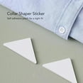 thumbnail image 3 of Collar Support Sticker, Compact Size Transparent Color 100PCS Shirt Collar Stays Self Adhesive  for Daily Office Use, 3 of 8