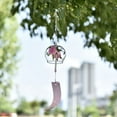 thumbnail image 3 of Japanese Wind Chimes Romantic Cherry Wind Bells Handmade Glass Japanese Style Pendant for Birthday Gift Outdoor or Indoor Home Decors, 3 of 3