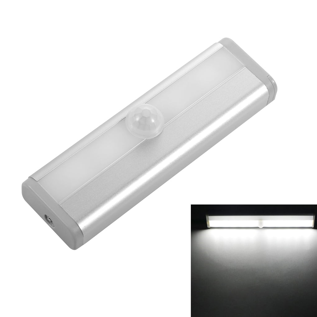 LED PIR Motion Sensor LED Night Light Rechargeable W/ Magnetic Strip 1x 2x 4x 