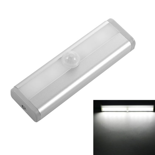 Night Light 1.5W LED Light Bar Human Body Induction Lamp Strip for Cabinet, 10cm, 6 LED, White Light Walmart.com