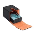 thumbnail image 4 of Vault X Trading Card Toploading Deck Box, 80+ sleeved cards, Premium Exo-Tec Material, Card Holder Storage Box, Magnetic Lid, for MTG Commander, TCG (Black/Orange), 4 of 8