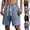 Shorts-Light Blue, variant on LEKWK Plus Size Jean Shorts for Men Elastic Waist Lightweight Denim Shorts with Pockets Mid Rise Drawstring Work Shorts Relaxed Straight Leg Walking Shorts Daily Bottoms Light Blue XXXL