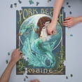 thumbnail image 3 of York Beach, Maine, Mermaid (1000 Piece Puzzle, Size 19x27, Challenging Jigsaw Puzzle for Adults and Family, Made in USA), 3 of 4