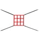 thumbnail image 2 of Red Práctica Béisbol Objetivo Zona Ataque Ajustable para Batear(9 Grids), 2 of 9