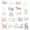 thumbnail image 2 of Metal Paperclips, Cute Paper Clips Durable 100pcs  for School for Office, 2 of 8