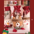 thumbnail image 2 of Yuarrent Funda para botella de vino, coche de Navidad, muñeca estéreo, lino, Universal, champán, cerveza, bolsa de encaje, funda para botella de vino Kits de decoración para fiestas Alce Yuarrent HA070037-03B, 2 of 6
