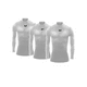 thumbnail image 1 of Playera Deportiva Zapari Manga Larga Unisex Licra de Compresion Pack 3 Blanco G, 1 of 8