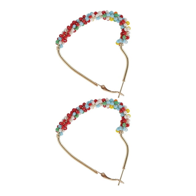 Pendientes de Cuentas de Colores , Aro, Colgante, Racimo, Ligero, Regalo para Mujer