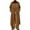 Brown, variant on Men's Fashionable Loose-fitting Cardigan Trench Coat for Autumn and Winter Brown M
