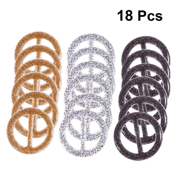 Milisten 18pcs T-shirt Clips Resin Round Shirt Tightener Clip Women Silver Fashion Accessory