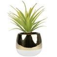 thumbnail image 2 of Northlight Artificial Agave Plant in Gold Ceramic Pot - 7", 2 of 7