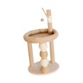 thumbnail image 1 of kusrkot Cat Scratching Post 30 inch Tall Sturdy Cat Perch Bed Cat Scratcher Post Bed, 1 of 9