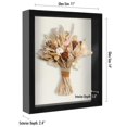 thumbnail image 2 of Marco Shadow Box con silueta plana americana, 11 x 14 cm, negro, 2 of 8