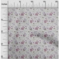 thumbnail image 2 of oneOone Cotton Poplin Light Gray Fabric Floral Craft Projects Decor Fabric Printed By The Yard 42 Inch Wide, 2 of 4