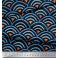 thumbnail image 3 of Soimoi Modal Satin Fabric Scales Geometric Decor Fabric Printed Yard 42 Inch Wide, 3 of 3