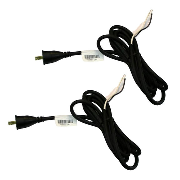DeWalt Replacement (2 Pack) Power Cord - 10', 18 Gauge, 2-Wire - 330072-97-2PK