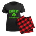 thumbnail image 5 of CafePress - Drunky Women's Dark Pajamas - Women's Short Sleeve Print T-Shirt and Pants Dark Cotton Pajama Set, 5 of 7