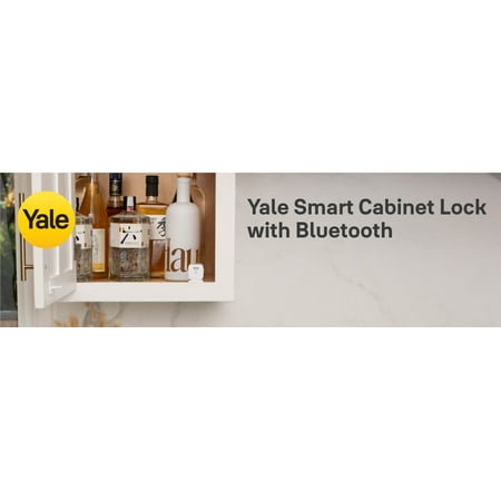 Yale - Smart Lock Wi-Fi Cabinet Lock with App/Electronic Guest Key Access - White