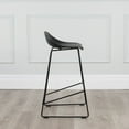 thumbnail image 3 of Escape Contract Grade Plastic & Metal Modern Sled Base Counter Stool (Set of 2), 3 of 4