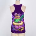 thumbnail image 3 of Tbopshirt Summer Tank Tops for Women Mardi Gras Graphic Round Neck Casual Sleeveless Carnival Shirts,L, 3 of 5