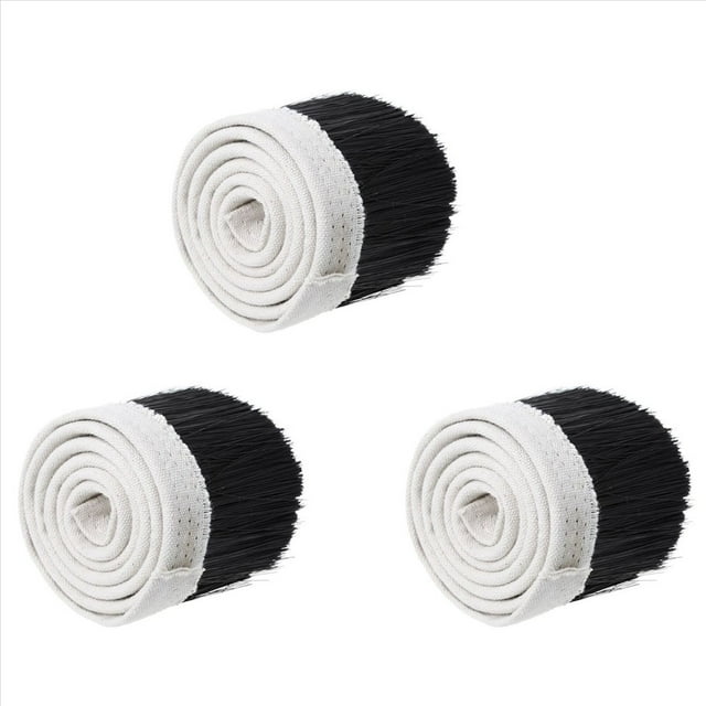 3pcs 1 Meter 70mm Dust Cover Vacuum Cleaner Brush Machine Nylon Tool CNC Router Accessories Engraving Machine Brush,3 x Dust Cover Brush,Black