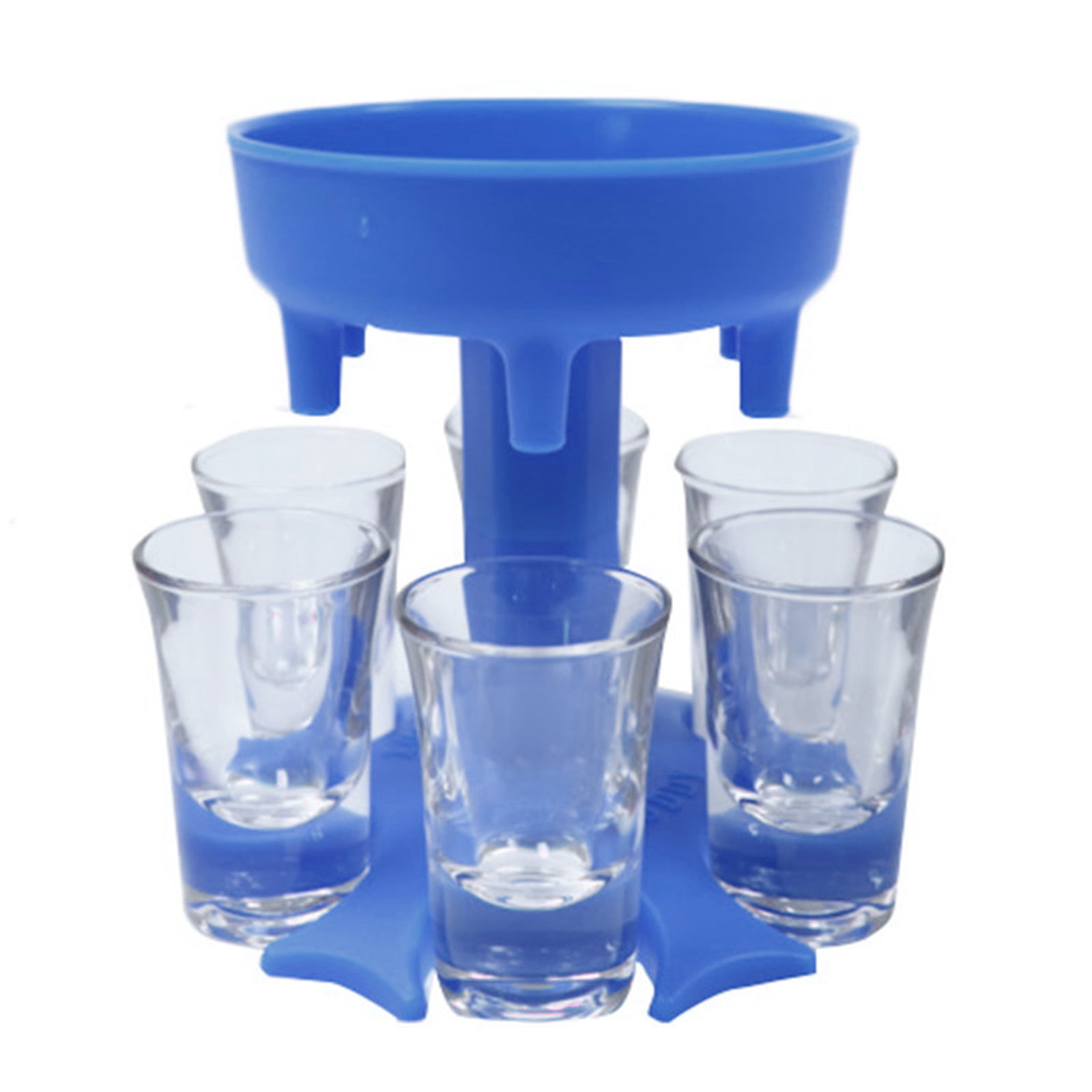 Christmas 6 Shot Glass Dispenser and Holder/Carrier Drinking Party Games Started