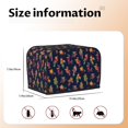 thumbnail image 4 of Toaster Covers 2 Slice, Colorful Birds Waterproof Bread Machine Cover Fits for Standard 2 Slice Toasters, Home Decor Toaster Protection with Hanging Rope, 4 of 7