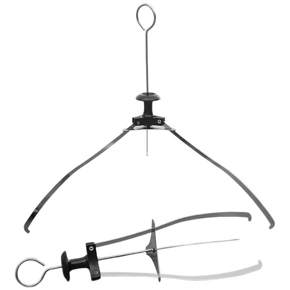 Pinza Universal para platos de cocina, elevador de platos de acero inoxidable, Clip plegable para platos calientes, 2 uds.