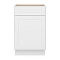 thumbnail image 3 of Furinno Shaker Drawer Base Kitchen Cabinet with 1-Door, Ready to Assemble, 24 D x 21 W x 34.5 H, White, 3 of 8
