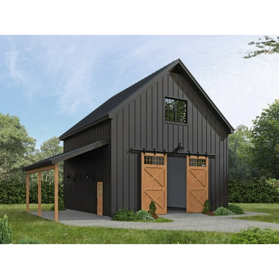 763-9004: Barn & outbuilding Traditional 0 Bed, 2 Bath Luxury Home Plan, 0 Sq Ft: Full Blueprints with License to Build by Home Plan Marketplace - Lesuto