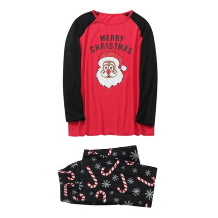 

Men Daddy Christmas Family Pajamas Matching Sleepwear Tops Blouse Pants Set