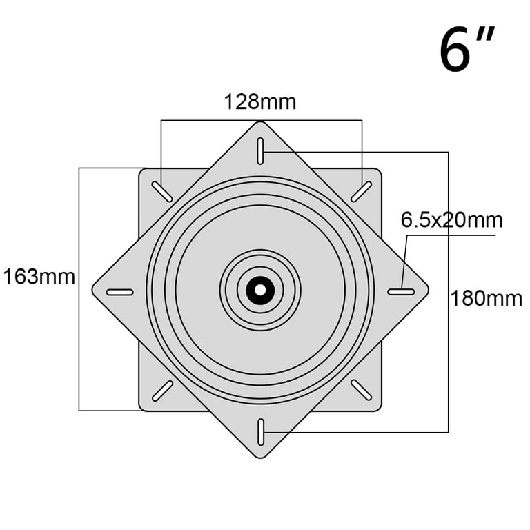 6 7 8 10 inch Heavy Duty Steel Bar Stool Swivel Base Replacement Plate 360 Chair Base Mount Part Swivel Black