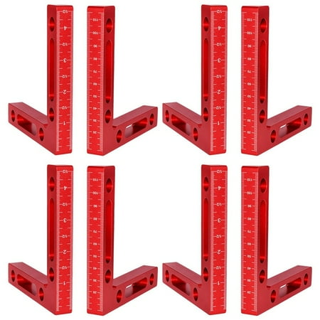 

8 Pcs Positioning Squares Right Angle Woodworking Carpenter Tool Corner Clamping Square