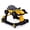 Yellow, variant on ELLEGNT 4-in-1 Baby Walker with Wheels, Baby Activity Center with Adjustable Height & Speed, Music, Lights & Anti-Rollover, Foldable Toddler Push Walker for Boys Girls 6-12 Months