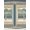 Blue Tan Beige, Pattern 18, variant on Design&I 8'x10' Washable Area Rug Sleek Flatweave Pet Friendly Surf Nautical Surfboard Arching Palms Geometric Stripe Vintage for King Size Bedroom, Under Bed