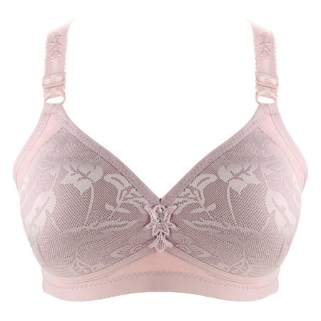 

Frehsky bras for women Women Fashion Solid Bra Wire Free Underwear One-Piece Bra Everyday Underwear bras for women no underwire Pink