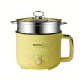 thumbnail image 4 of RYPFOEWBN Dormitory household multifunctional electric cooker, integrated non-stick liner, easy to clean, 110V US standard plug, easy to cook noodle soup and vegetables, 4 of 11