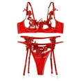 thumbnail image 1 of Lencería de mujer corsé de encaje con aros Racy muselina ropa de dormir ropa interior Tops + calzoncillos Fridja nalpqowj13078, 1 of 9