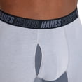 thumbnail image 6 of Hanes Mens Underwear Boxer Briefs, 3-Pack, Moves Anti-Chafe Long Leg Boxer Briefs, 6 of 9