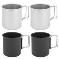 thumbnail image 1 of Taza de acampada de 300ml taza de agua ultraligera de viaje para acampar y hacer senderismo (blanco) 2 uds., 1 of 8